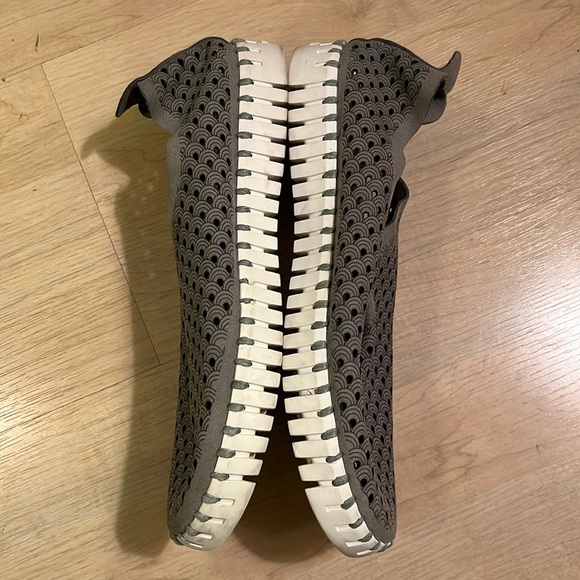 Ilse Jacobsen Womens Size 38 Perforated Tulip Loafer Comfort Shoes Slip On Grey - Picture 4 of 10